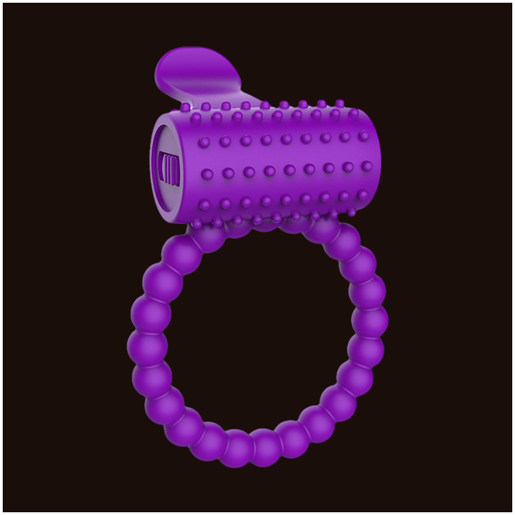 Anel Peniano Vibratório com Estimulador Triplo