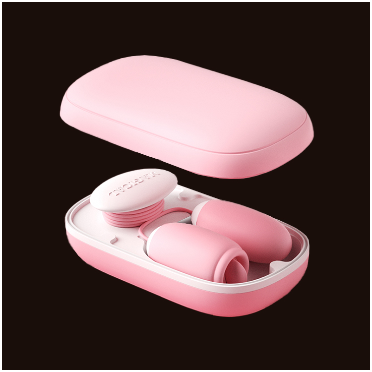 Vibrador Duplo com Estimulação por Vibração e Lamber – Estojo Magnético Recarregável