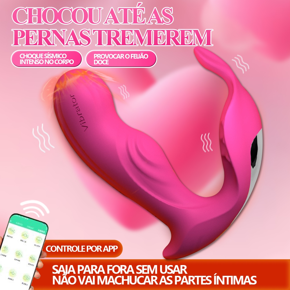 Vibrador Plug Anal por Aplicativo de Recarregável Estimulador de Testículo Bluetooth Celular
