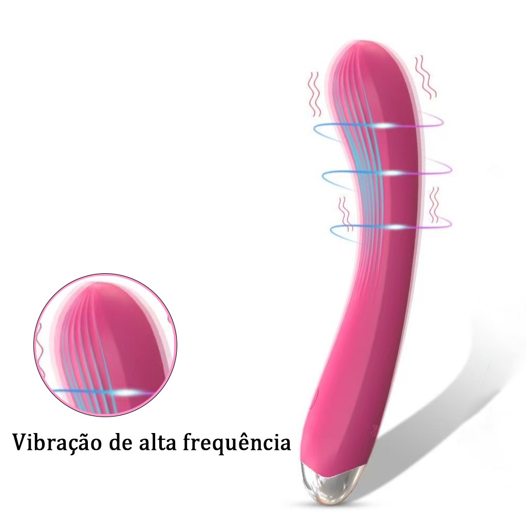 Vibrador Íntimo Potente para Mulheres – Recarregável, Silencioso e Prazer Intenso