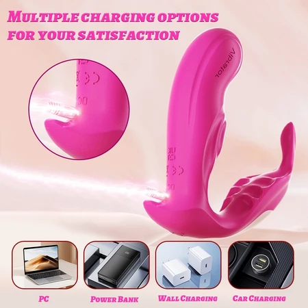 Vibrador Feminino Discreto com Controle APP · Vibração Potente & Silencioso · 10 Modos de Vibração