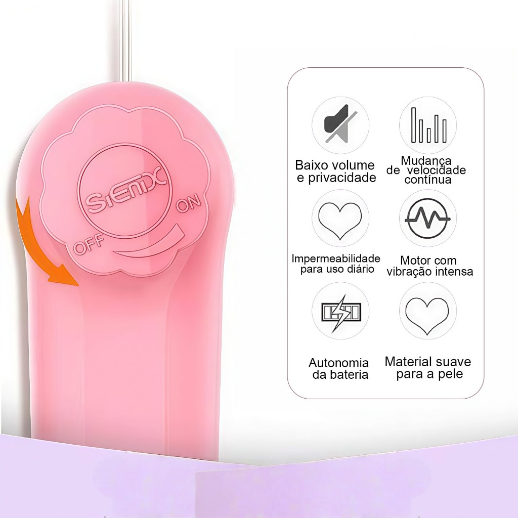 Vibrador Golfinho – Estimulador Ponto G e Clitóris, Mini Ovo Vibratório para Prazer Intenso
