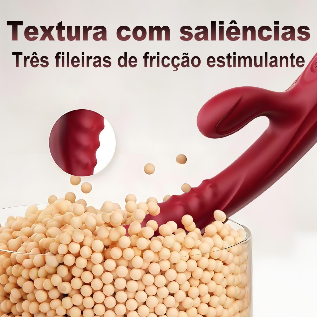 Vibrador Dupla Vibração Ponto G | Massageador Realista Modos Diversos Feminino