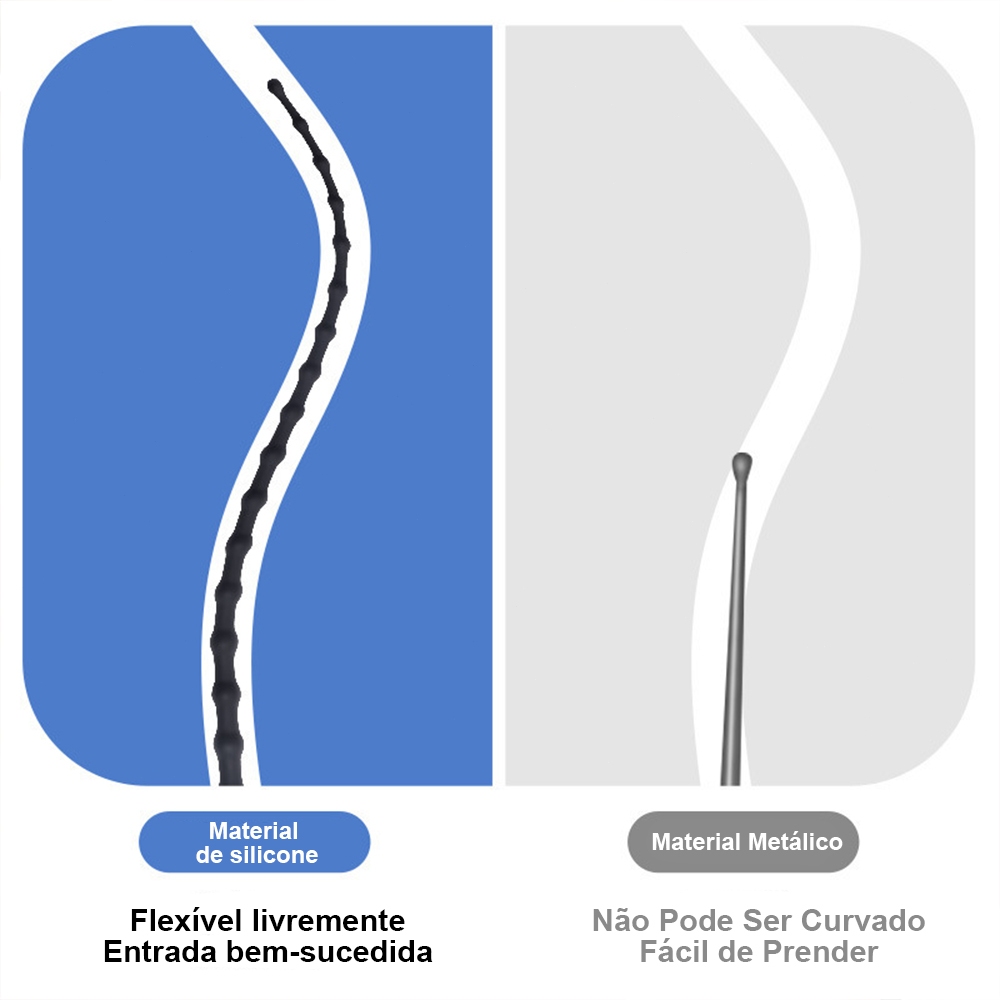 Dilatador Masculino Silicone Flexível · Vibração · Estimulação Interna