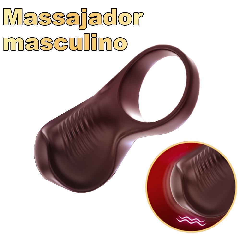 Anel Peniano Vibratório Recarregável | Silicone Macio e Flexível | Massageador Masculino