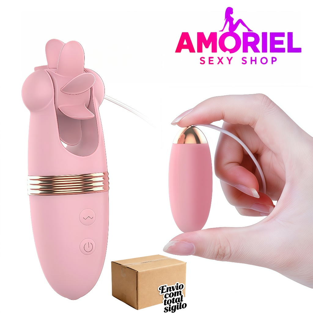 Ovo Vibratório Feminino 2 em 1 · 6 Modos Potentes · USB Recarregável · Prazer Discreto e Intenso