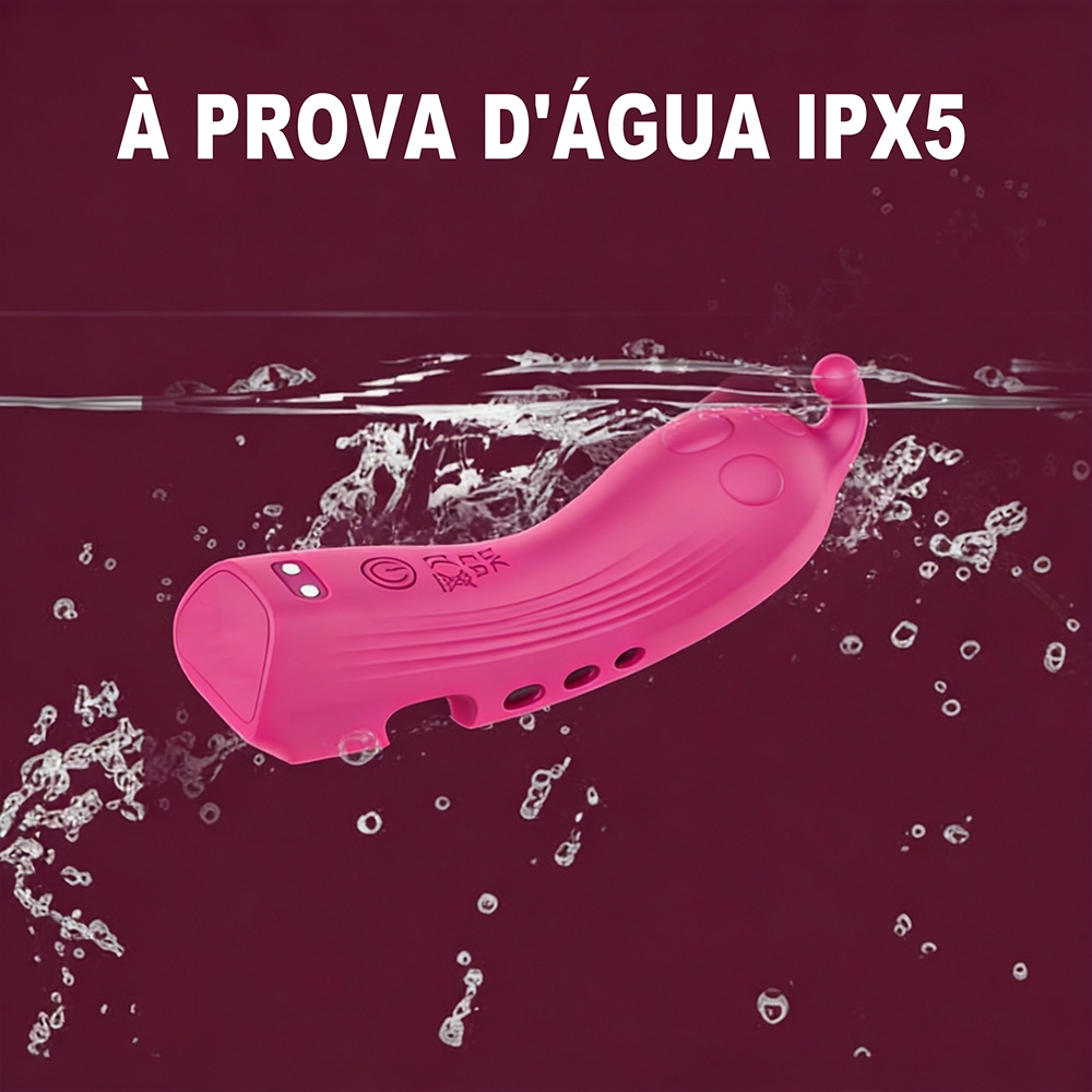 Estimulador de Dedo Silicone Premium | 9 Modos de Vibração | Controle APP Bluetooth | Carregamento USB Magnético