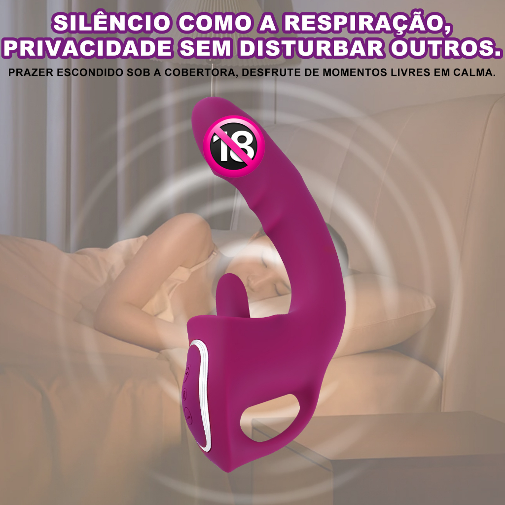 Vibrador Rabbit Recarregável Língua LANÇAMENTO Para Mulheres Estimulador de Clitóris Ponto G