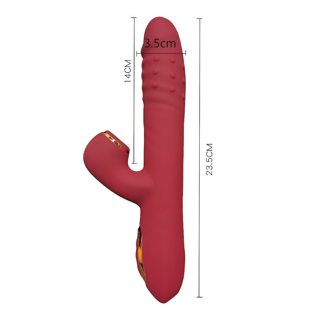 Vibrador Recarregável com 10 Modos Intensos · Estímulo Duplo G-Spot e Clitóris · Rotativo e Retrátil