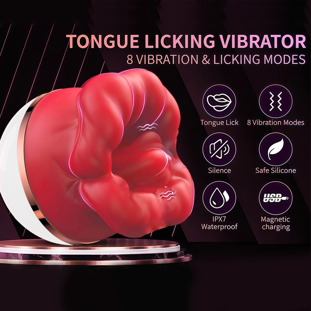 Vibrador Feminino Sugador Boca Com Lingua Oral Clitoris Mais Vendido Mamilo