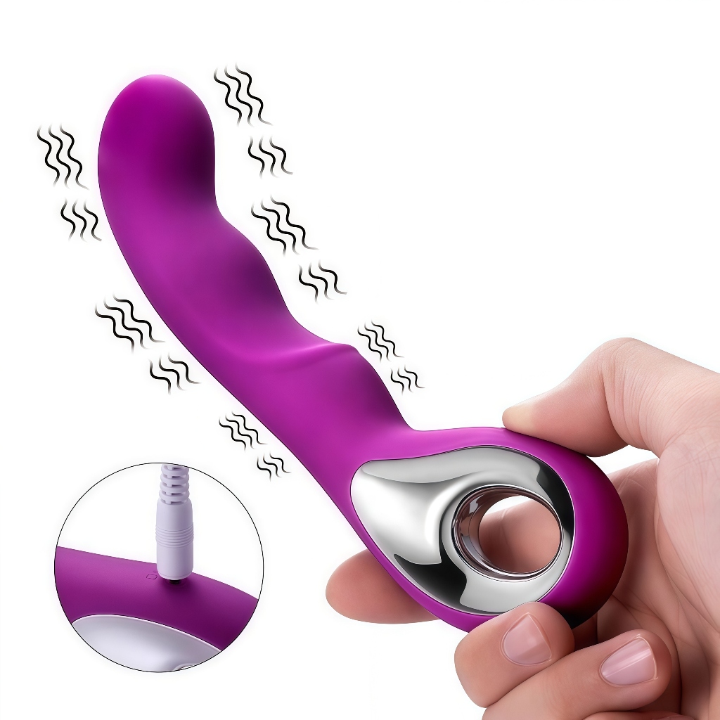 Vibrador Ponto G e Clitóris Recarregável com 10 Modos de Vibração