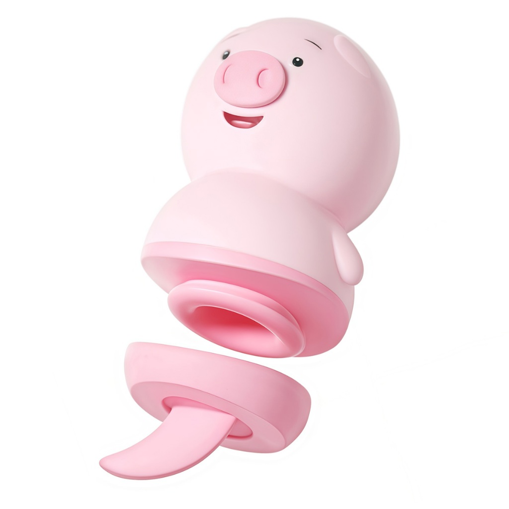Vibrador Porquinho com Língua – Recarregável e Sem Fio para Estímulo Feminino