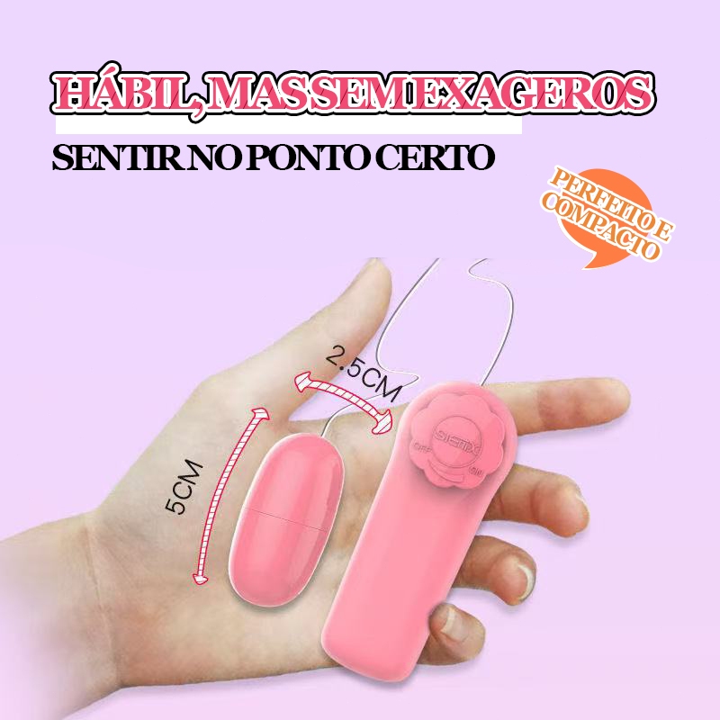 Vibrador Golfinho – Estimulador Ponto G e Clitóris, Mini Ovo Vibratório para Prazer Intenso