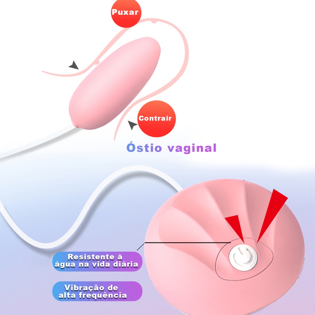 Mini Vibrador em Forma de Concha · Portátil · Silencioso · Vários Modos