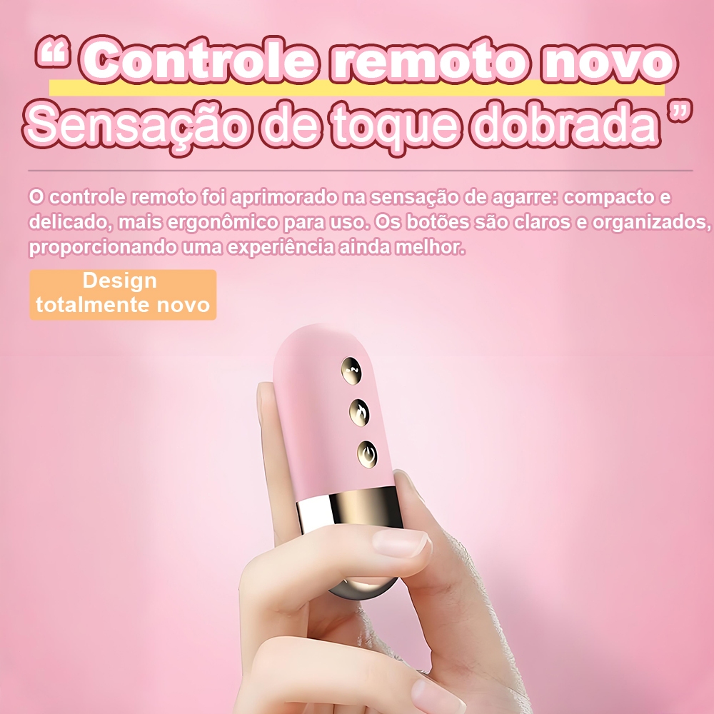 Vibrador Feminino com Controle Remoto Sem Fio | 10 Modos de Vibração | Discreto e Silencioso | Ideal para Iniciantes
