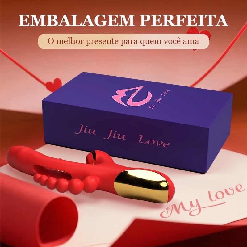 Vibrador Feminino com Sucção e Vibração – Tripla Estimulação, Potente e Discreto