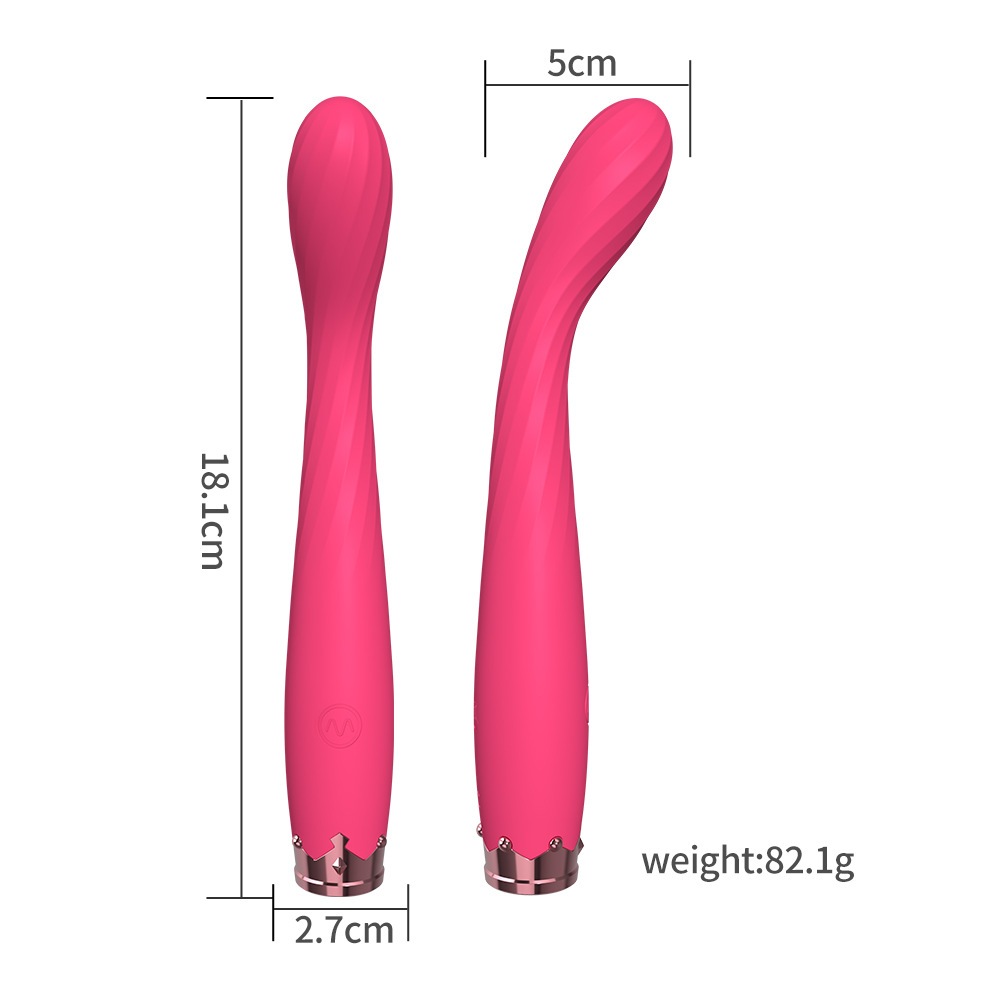 Vibrador Ponto G e Clitóris Recarregável com 10 Modos de Vibração
