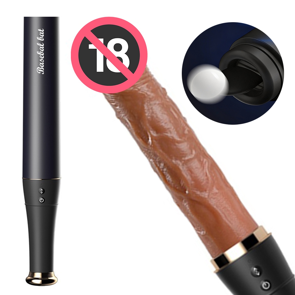 Vibrador Masculino Realístico 19×4 cm – Rotativo, Vá e Venha, Aquecimento
