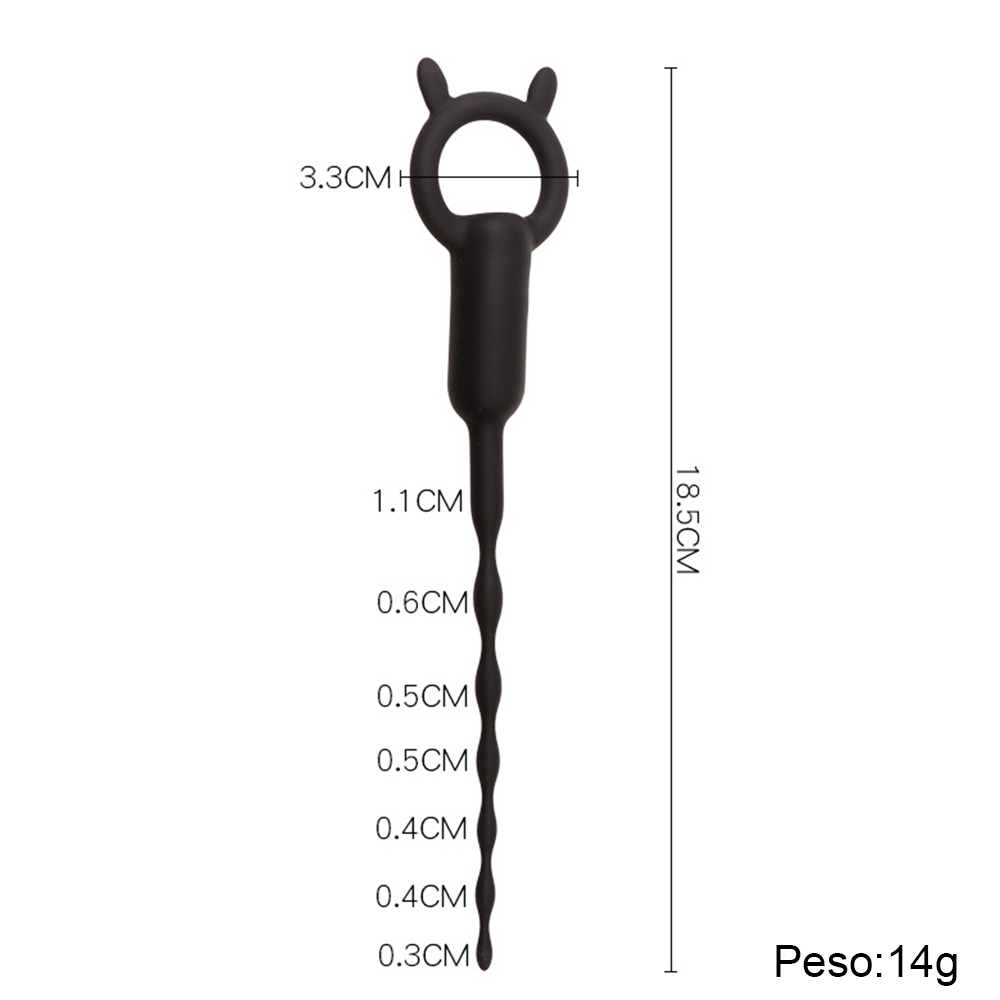 Dilatador Masculino Silicone Flexível · Vibração · Estimulação Interna