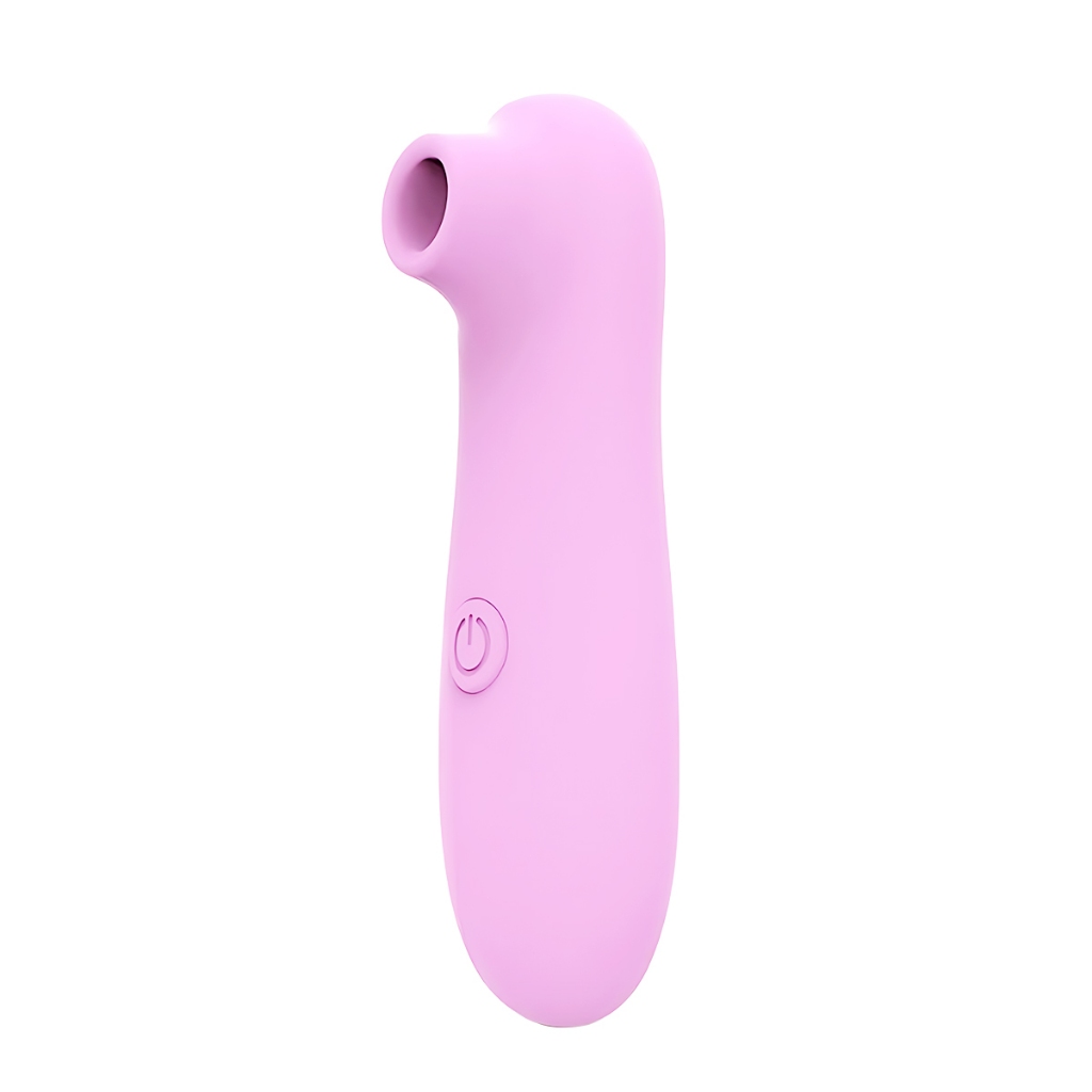Vibrador Sugador 2 em 1: Clitóris + Mamilo | 10 Modos de Pulsação | Silicone Macio