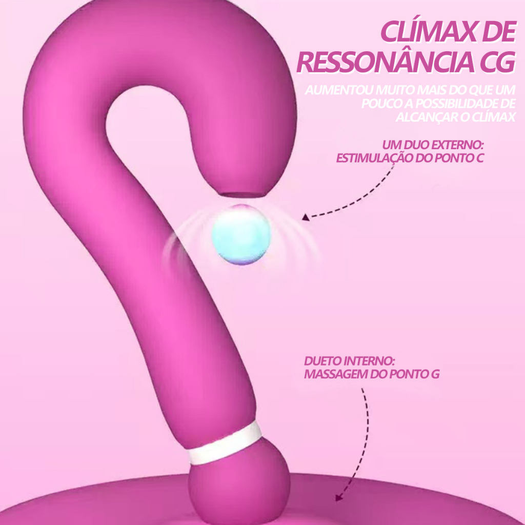 Vibrador Feminino 2 em 1 Sucção & Vibração Potente |10 Modos de Vibração | 100% Impermeável