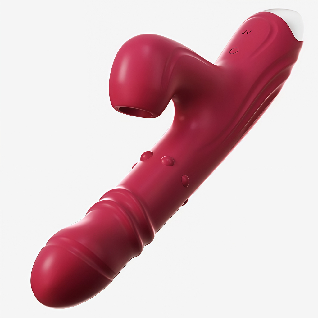【Novo🔥】Vibrador Feminino 3 em 1 Luxo Rotação 360° Dupla Vibração USB Recarregável Silencioso