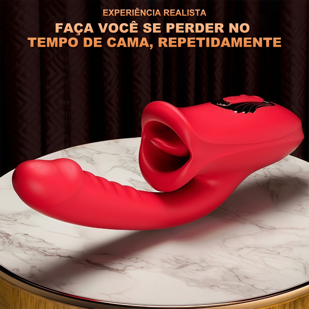 Vibrador Recarregável - 10 Modos, Estímulo G-Spot e Clitóris, Silicone Aveludado, À Prova D'Água