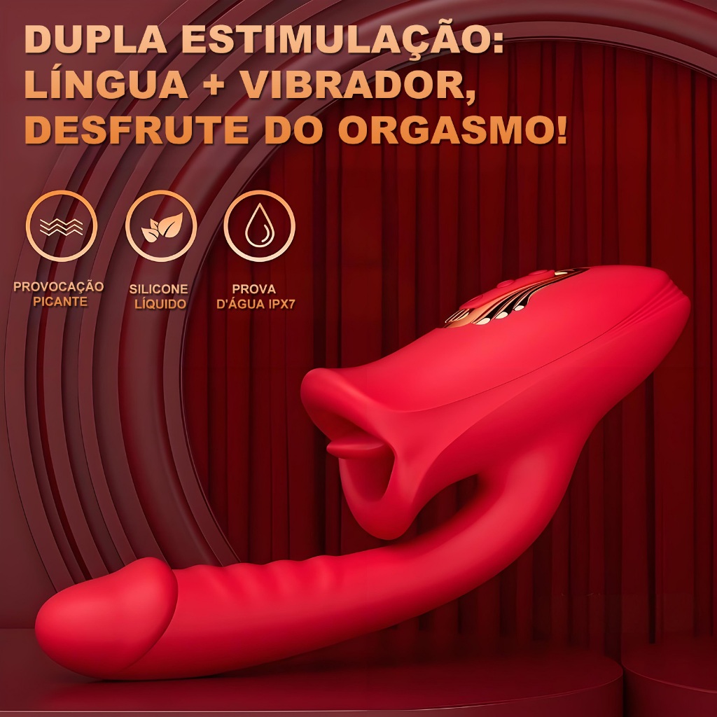 Vibrador Recarregável - 10 Modos, Estímulo G-Spot e Clitóris, Silicone Aveludado, À Prova D'Água