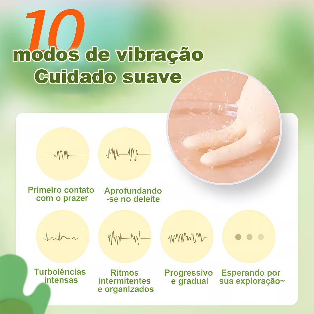 Vibrador Discreto em Formato de Animal · 10 Modos · USB · Silicone Macio · Silencioso e Portátil