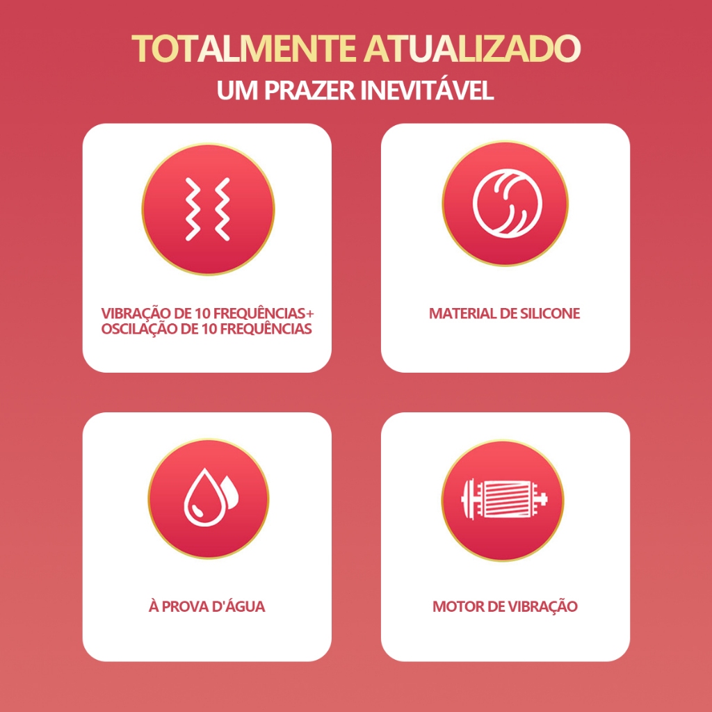 Vibrador Feminino Língua Artificial, Dupla Vibração, Silencioso, Recarregável USB, Envio Discreto