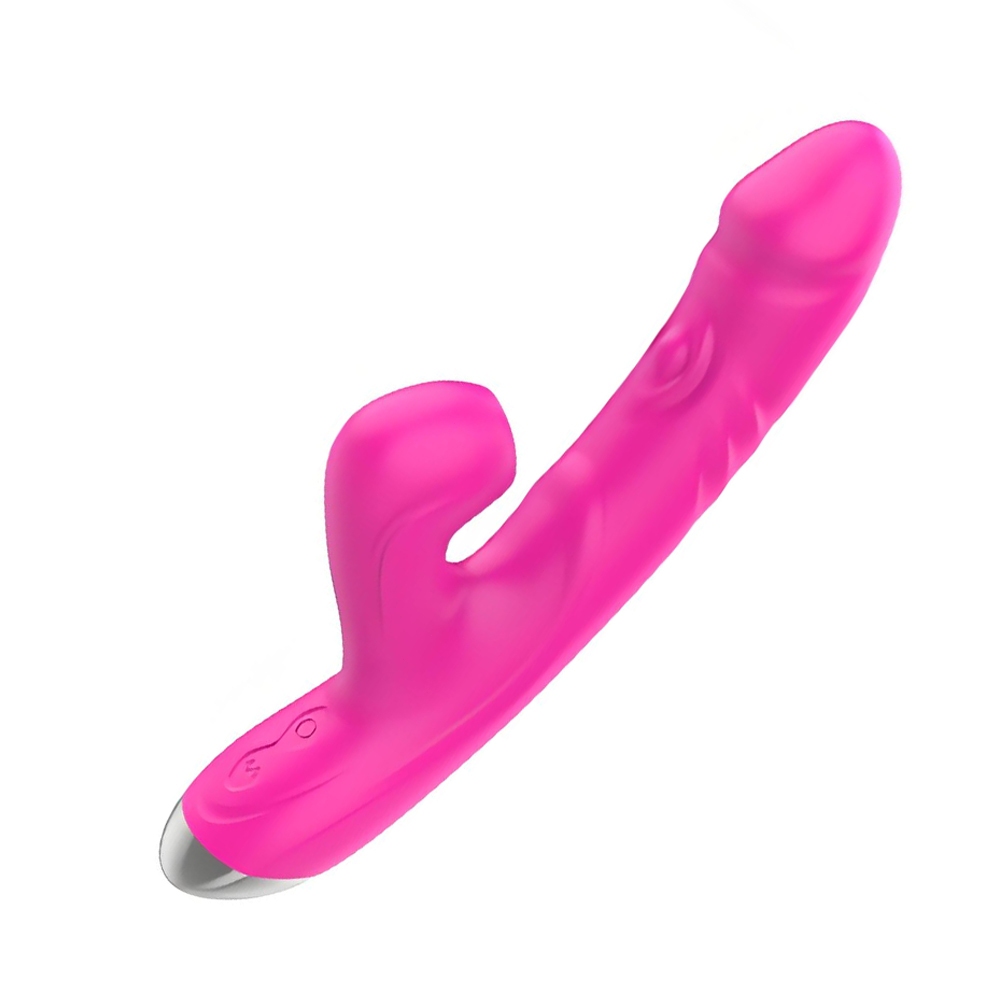 Vibrador Feminino 2 em 1 Sucção e Vibração 10 Modos Ponto G Clitóris Recarregável USB