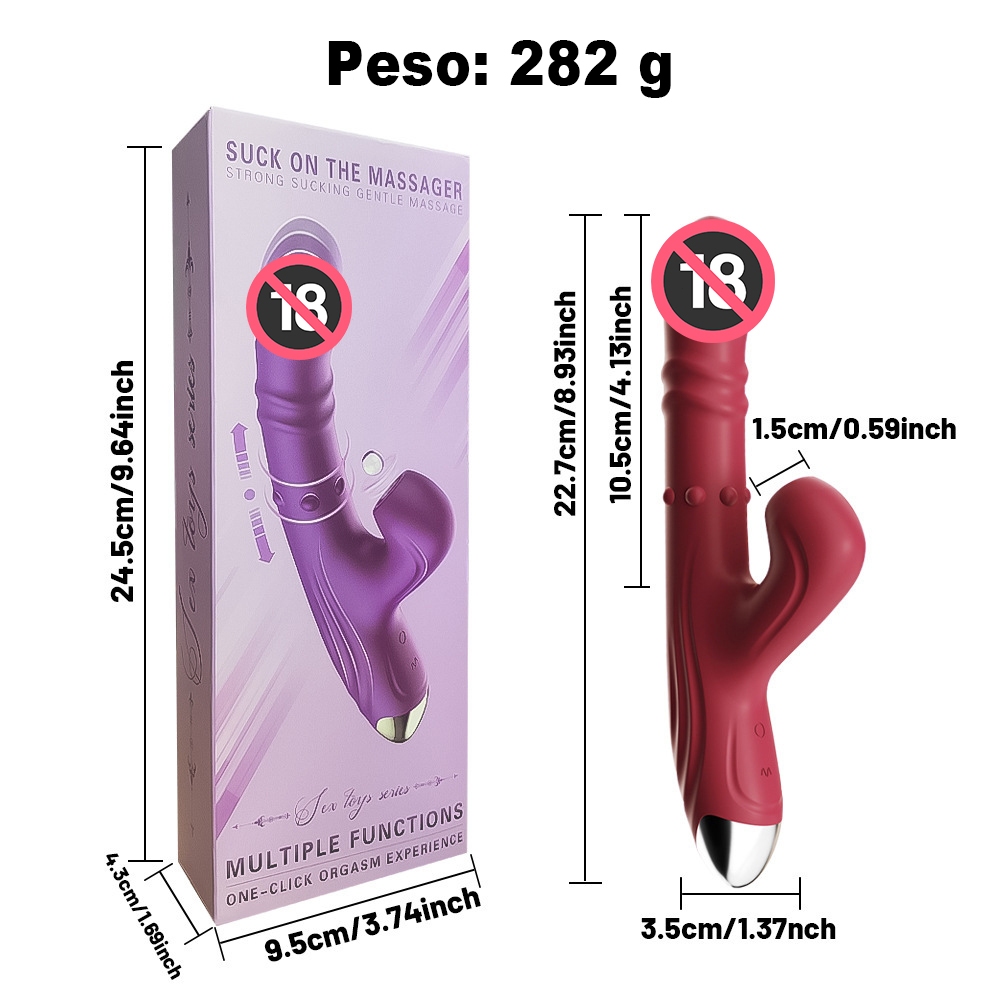 Vibrador e Estimulador Clitoriano 3 em 1 Recarregável: 20 Padrões de Vibração para Prazer Intenso