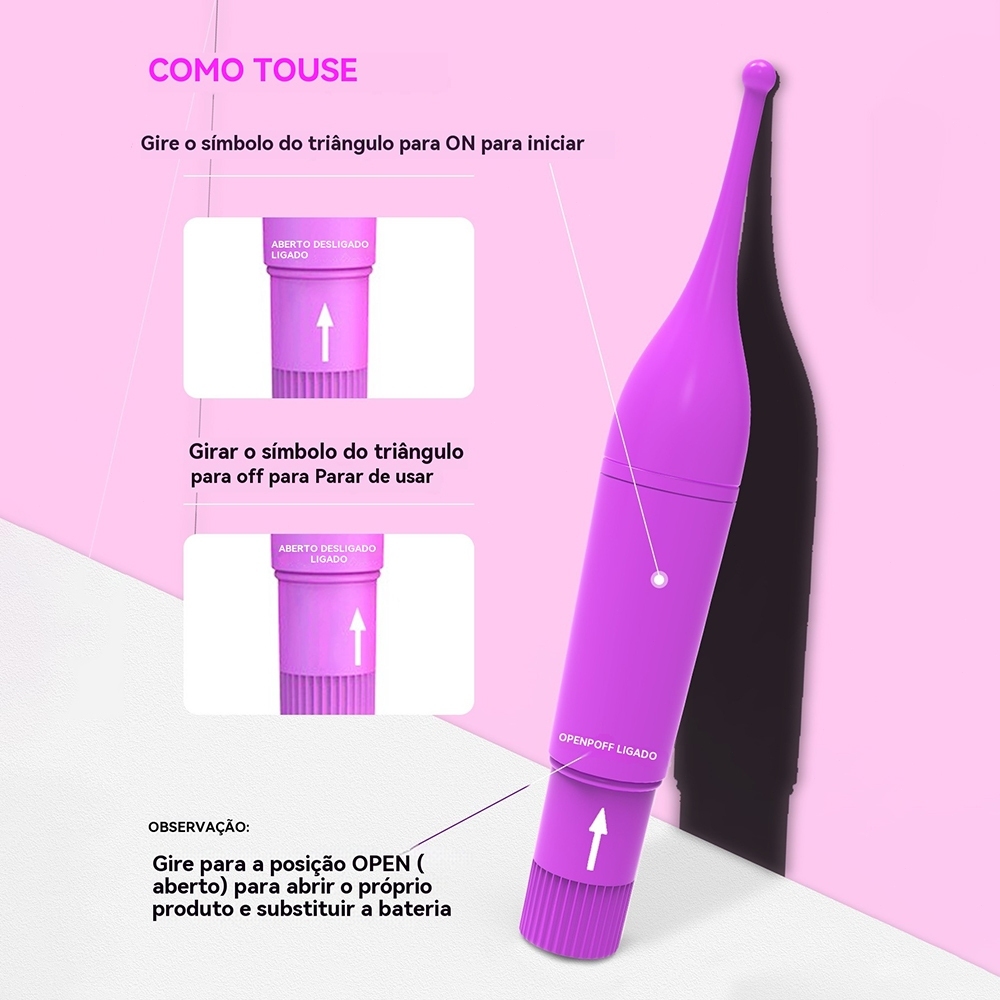 Vibrador Feminino Ponto Sensível – Portátil, Silencioso, à Prova d’Água