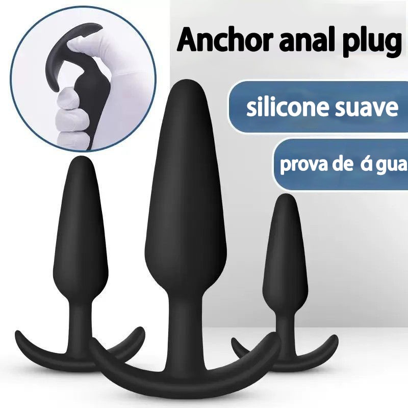 Plug anal Silicone Confortável sex toys formato navio