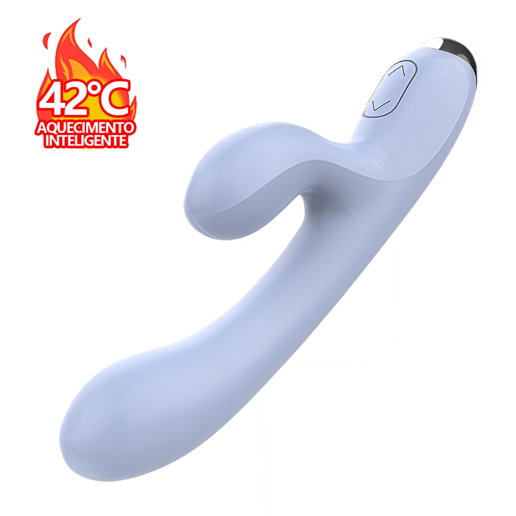 Vibrador com Aquecimento · 10 Modos · Estimulação Interna + Externa · Potente e Silencioso · USB