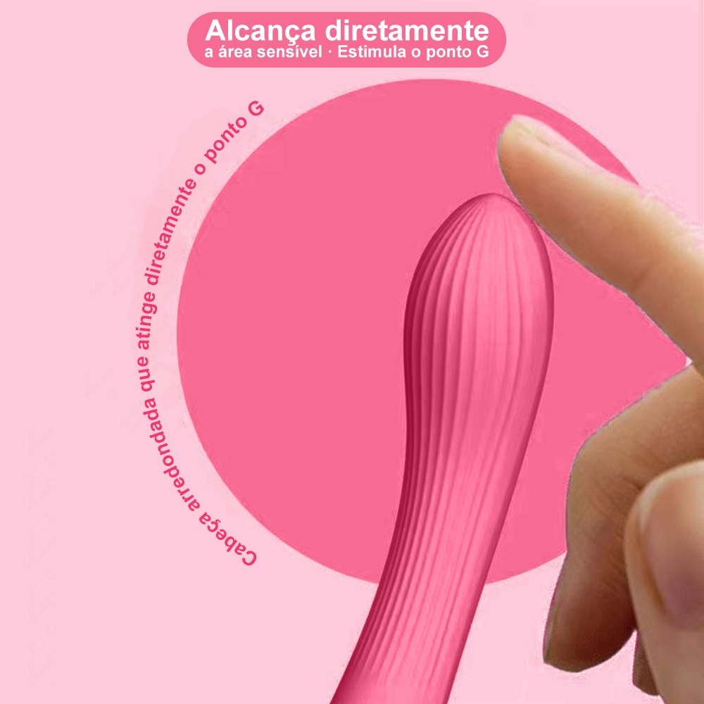 Vibrador Íntimo Potente para Mulheres – Recarregável, Silencioso e Prazer Intenso