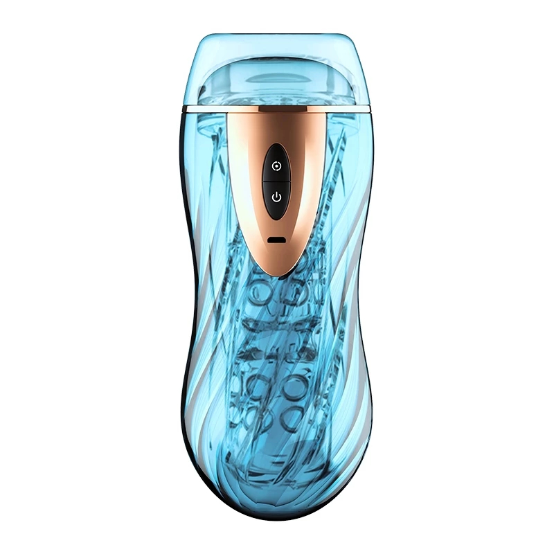 Masturbador Masculino Interativo · 8 Modos de Vibração ·Canal Textura Realista · Recarregável USB