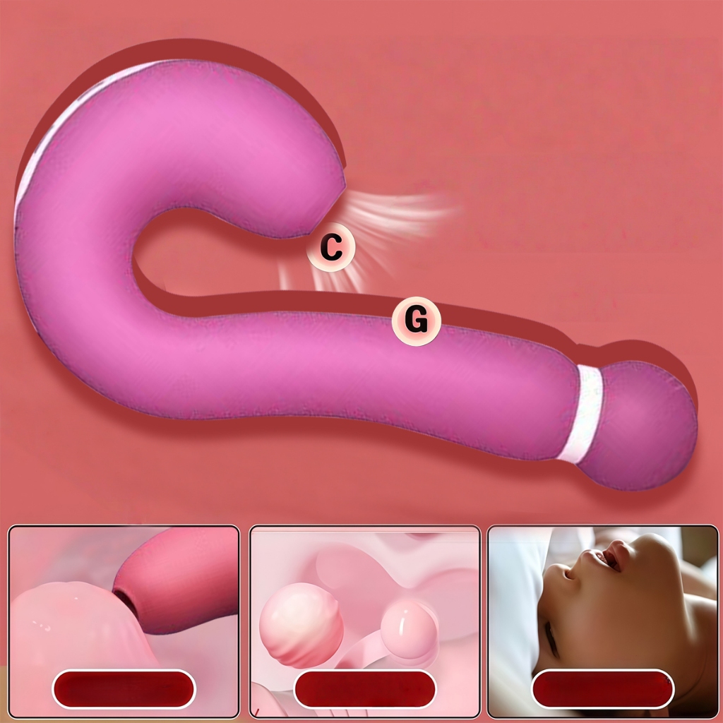 Vibrador Feminino 2 em 1 Sucção & Vibração Potente |10 Modos de Vibração | 100% Impermeável