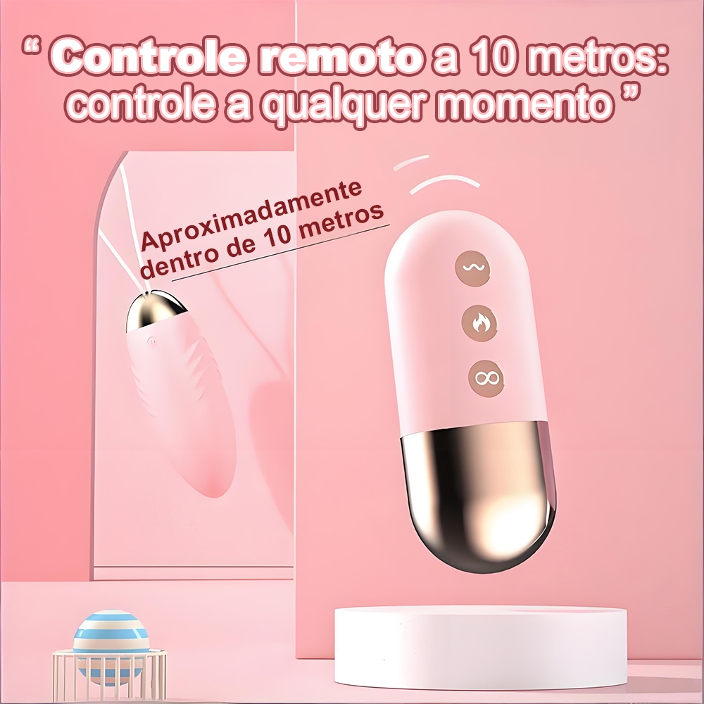 Vibrador Feminino com Controle Remoto · Estímulo Intenso · Silencioso · USB Recarregável
