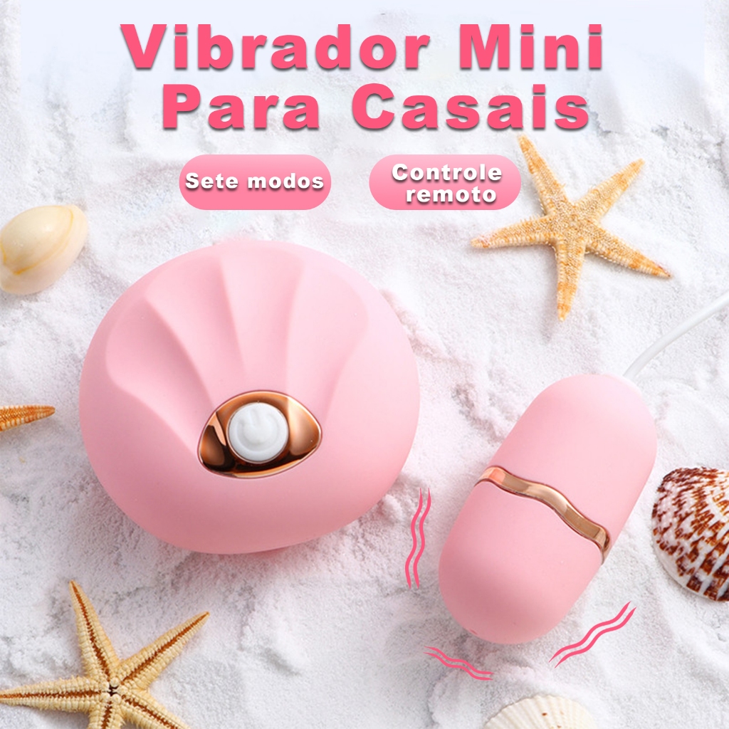 Mini Vibrador em Forma de Concha · Portátil · Silencioso · Vários Modos