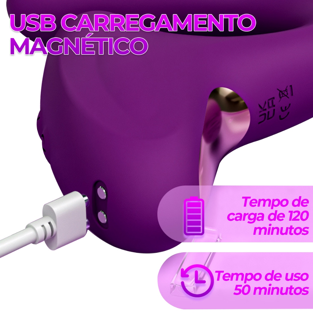 🔥 Sugador Clitoriano Potente · Pulsação G · 10 Modos · Discreto, Confortável e Silencioso