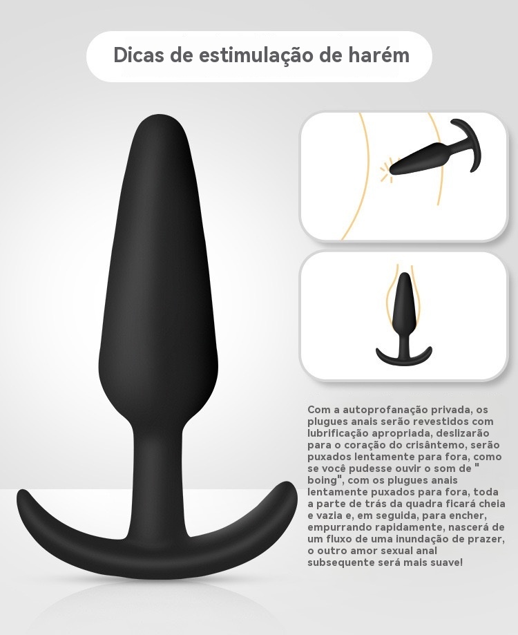 Plug Anal Médio de Silicone
