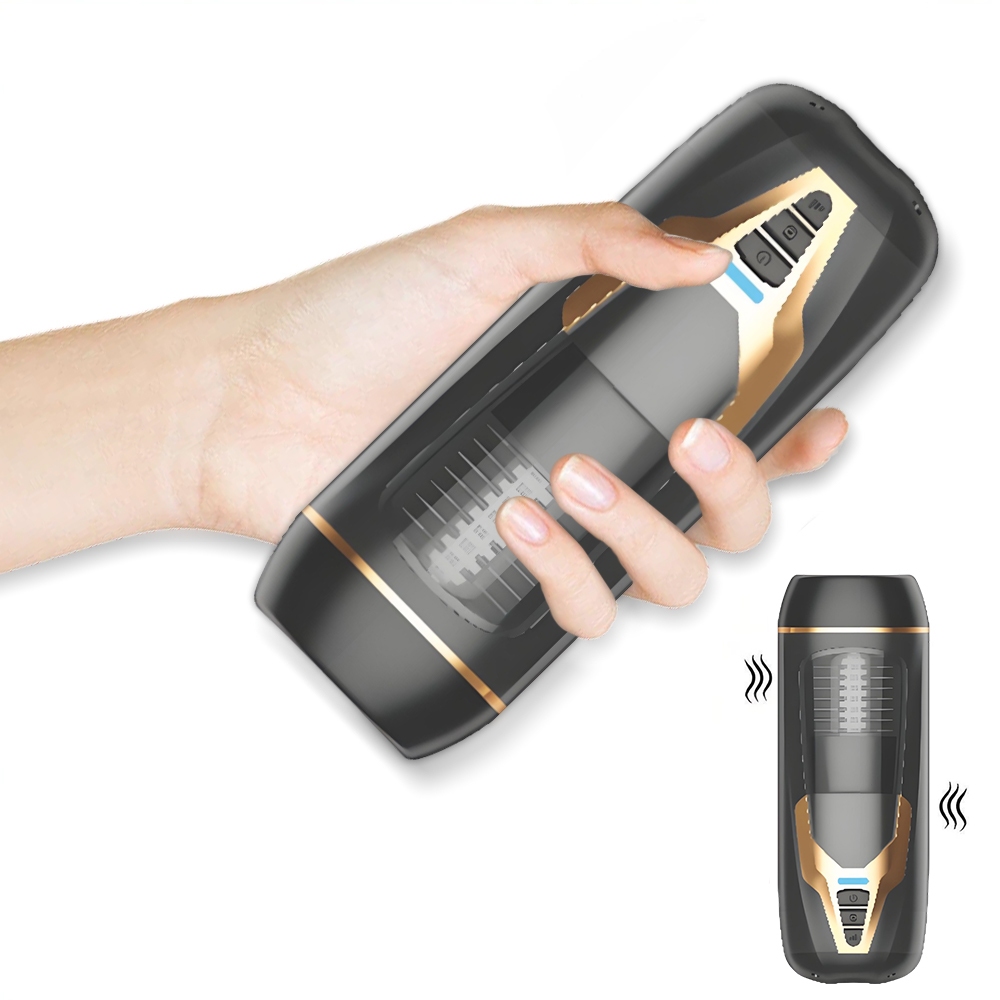 Masturbador Masculino com Rotação e Telescópico – Recarregável USB, Tipo Lanterna | Envio Discreto