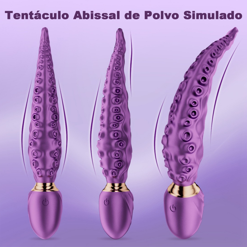 Vibrador Tentáculo 2 Em 1 Equilíbrio E Vibração · Silício Suave Poderoso Discreto Sexyshop