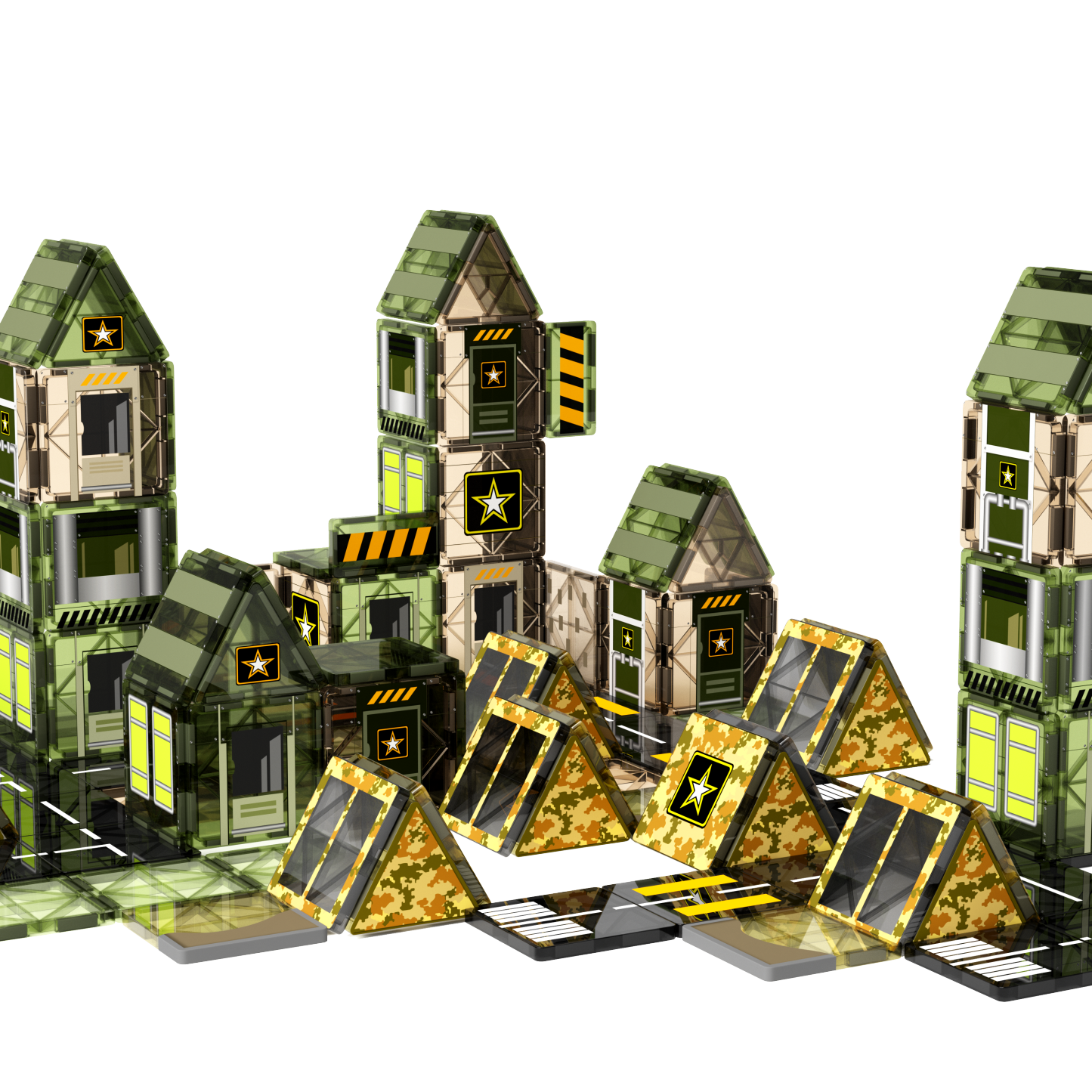 MagCombo Magnetic Building Blocks Army Toys for Boys