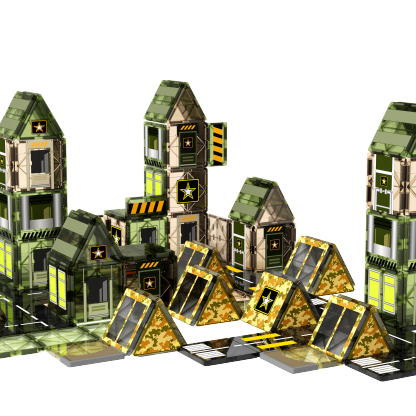 MagCombo Magnetic Building Blocks Army Toys for Boys