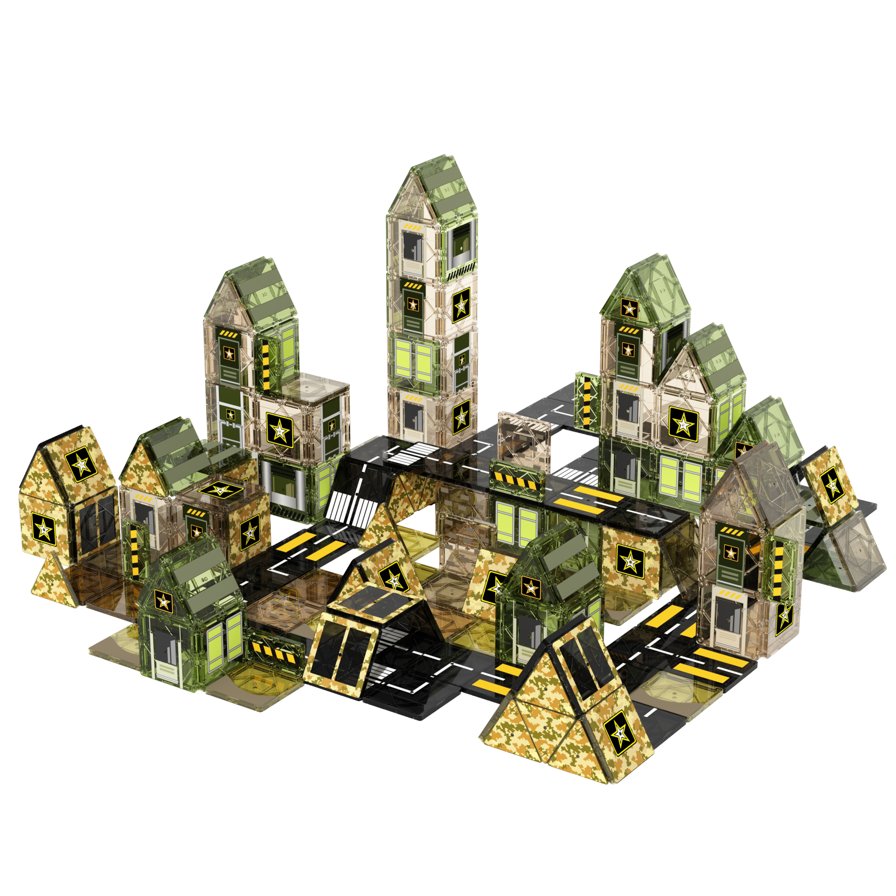 MagCombo Magnetic Building Blocks Army Toys for Boys