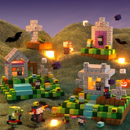 Zomblock Magnetic Blocks With Light - Z5