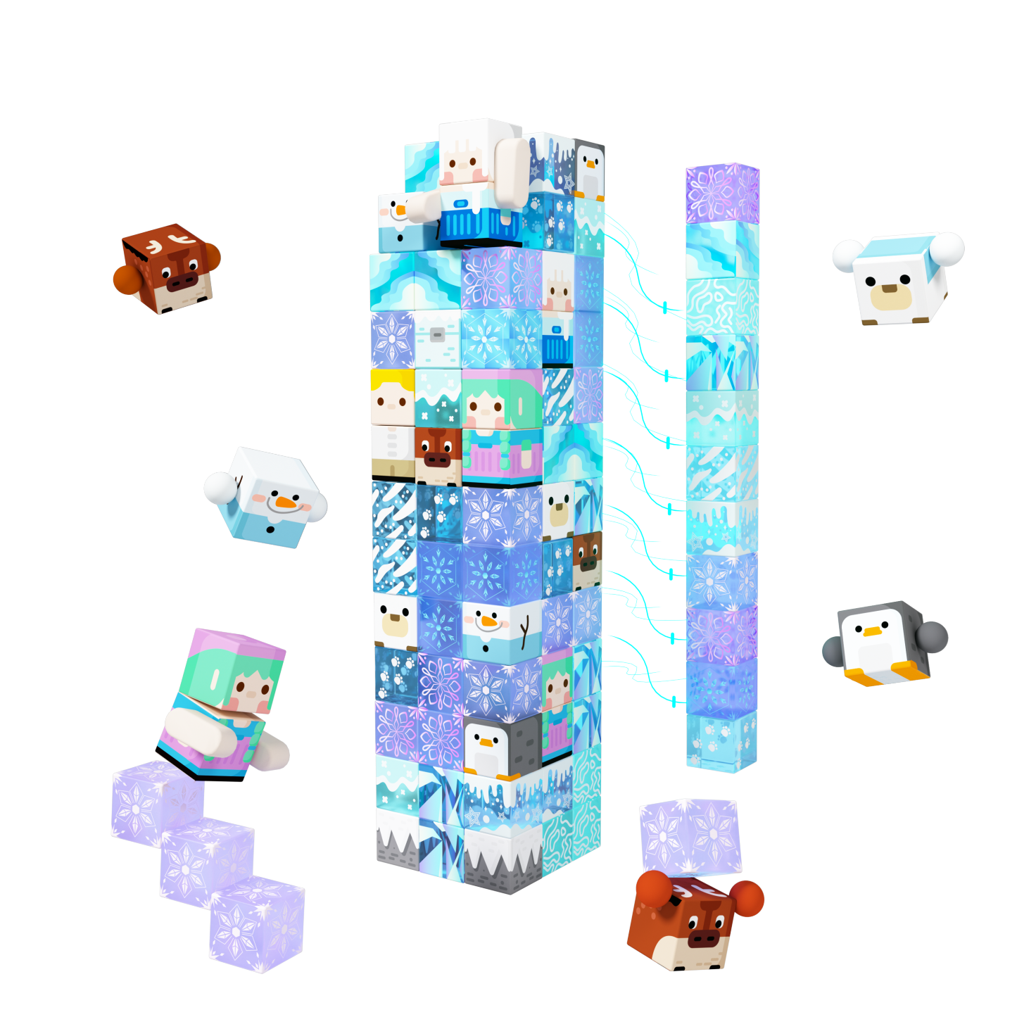MagWonder Magnetic Blocks Magnet Building Toys - Frozen Toys Princess Castle