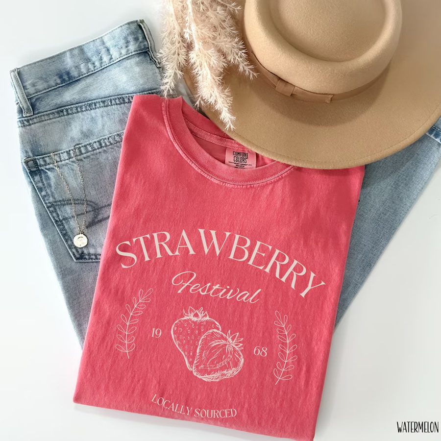 Strawberry Vintage Comfort Colors T-shirt